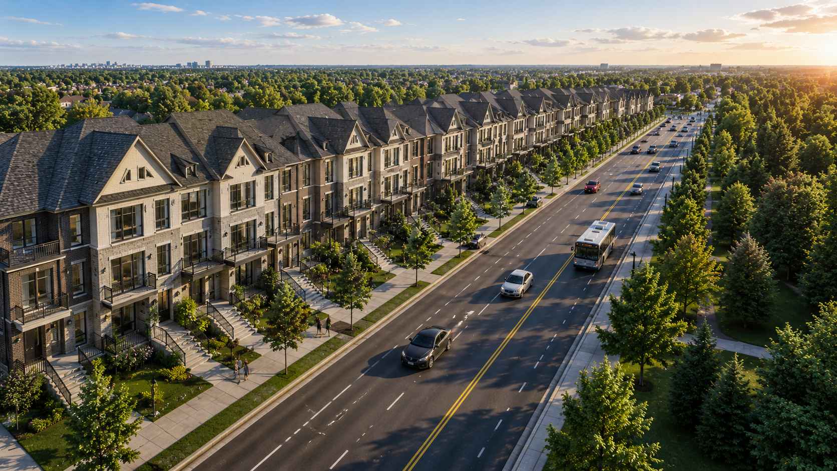 Bridgelands community streetscape, artist's concept